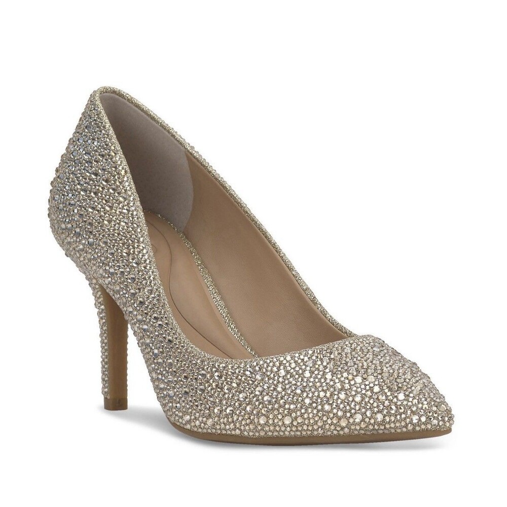 INC International Concepts I.N.C. Zitah Pointed Toe Rhinestone Evening Pumps 8.5